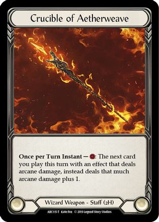 Crucible of Aetherweave // Nebula Blade [Arcane Rising]