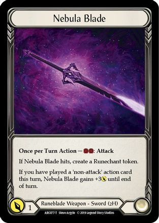 Nebula Blade // Viserai, Rune Blood [Arcane Rising]
