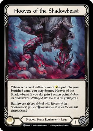 Hooves of the Shadowbeast (Unlimited Edition Rainbow Foil) [Monarch]