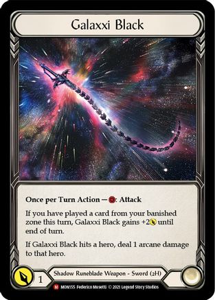 Galaxxi Black (Alternate Art) (1st Edition Cold Foil) [Monarch]