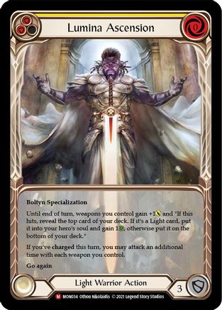 Lumina Ascension (Extended Art) (1st Edition Rainbow Foil) [Monarch]