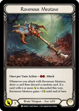 Ravenous Meataxe // Soul Shackle (1st Edition Normal) [Monarch]
