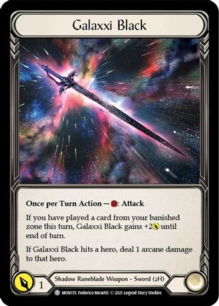 Galaxxi Black // Soul Shackle (1st Edition Normal) [Monarch]