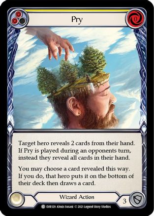 Pry (Yellow) (1st Edition Rainbow Foil) [Everfest]