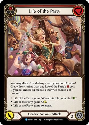 Life of the Party (Red) (1st Edition Rainbow Foil) [Everfest]