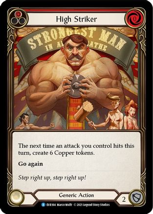 High Striker (Red) (1st Edition Rainbow Foil) [Everfest]