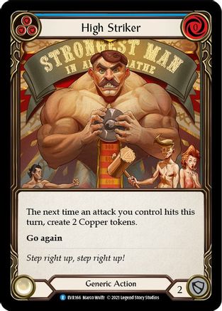 High Striker (Blue) (1st Edition Rainbow Foil) [Everfest]