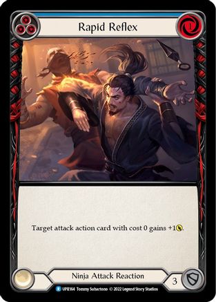 Rapid Reflex (Blue) (Rainbow Foil) [Uprising]