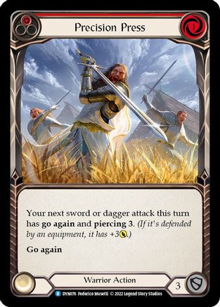 Precision Press (Red) (Rainbow Foil) [Dynasty]