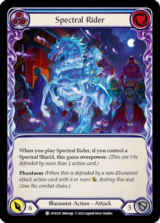 Spectral Rider (Blue) (Rainbow Foil) [Dynasty]