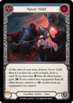 Never Yield (Rainbow Foil) [Dynasty]