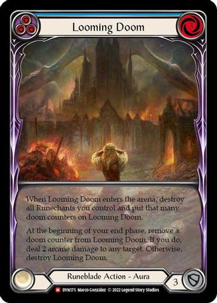 Looming Doom (Extended Art) (Rainbow Foil) [Dynasty]