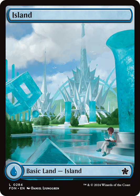 Island (0284)  (Foil) [Foundations]