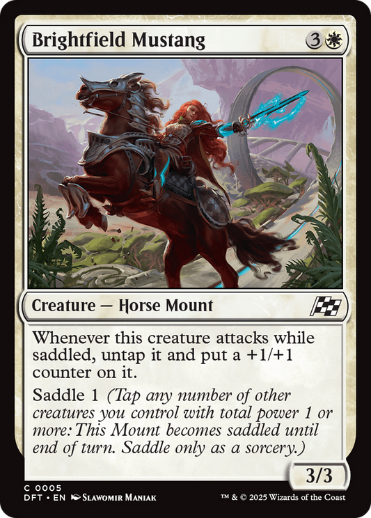 Brightfield Mustang (Foil) [Aetherdrift]