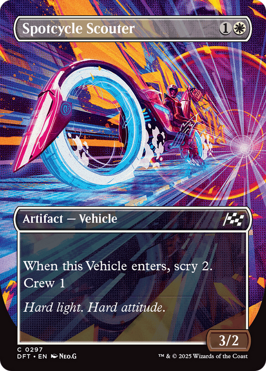 Spotcycle Scouter (Borderless) (Foil) [Aetherdrift]