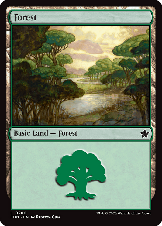 Forest (0280)  (Foil) [Foundations]