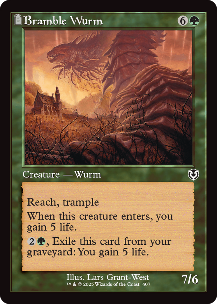 Bramble Wurm (0407)  (Foil) [Innistrad Remastered]